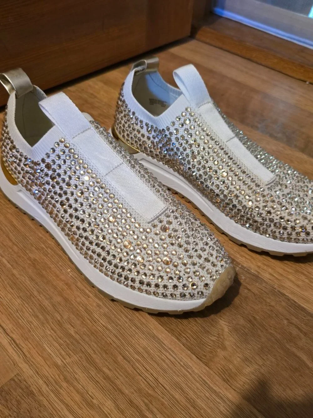 MICHAEL Michael Kors Bodie Rhinestone Slip On Trainers